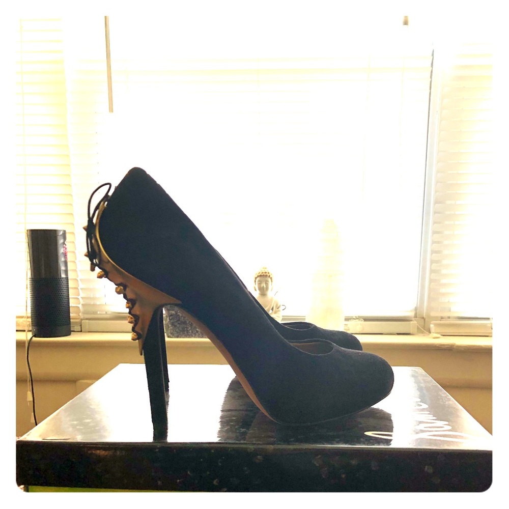 Black Suede heels